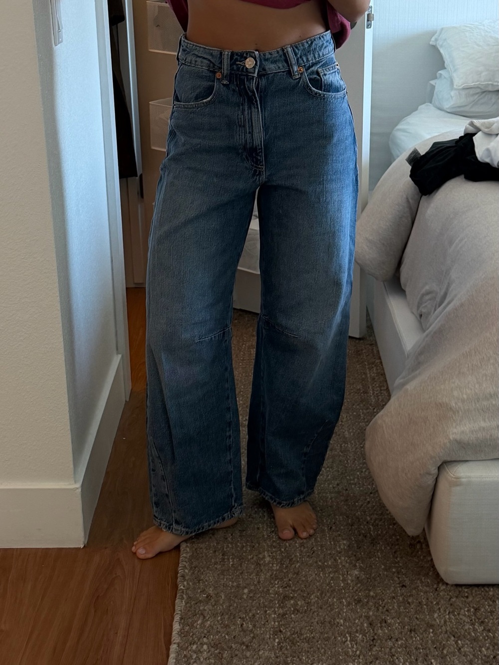 Zara balloon high waist jeans